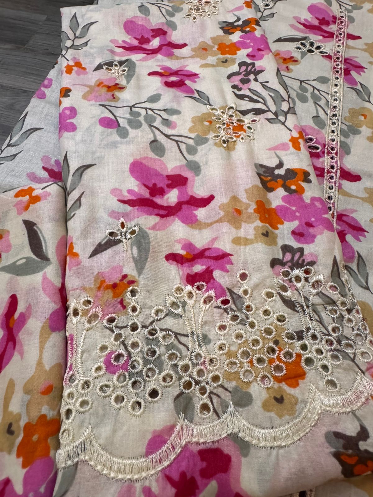 CRIMSON 3PC CHIFFON DOPATTA