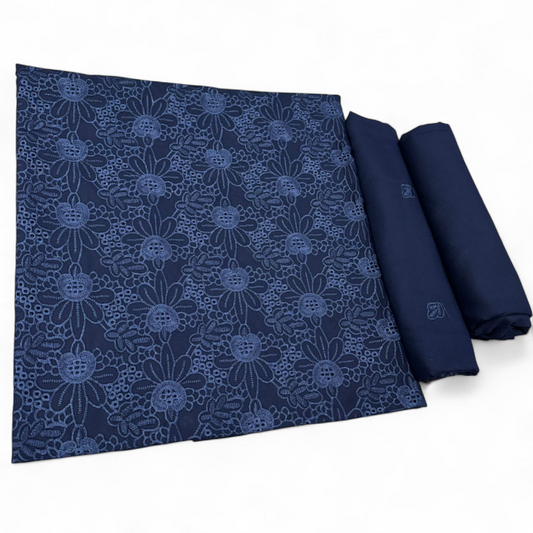 KARANDI EMBROIDERED CHICKEN KARI 2-PIECE WKU-307