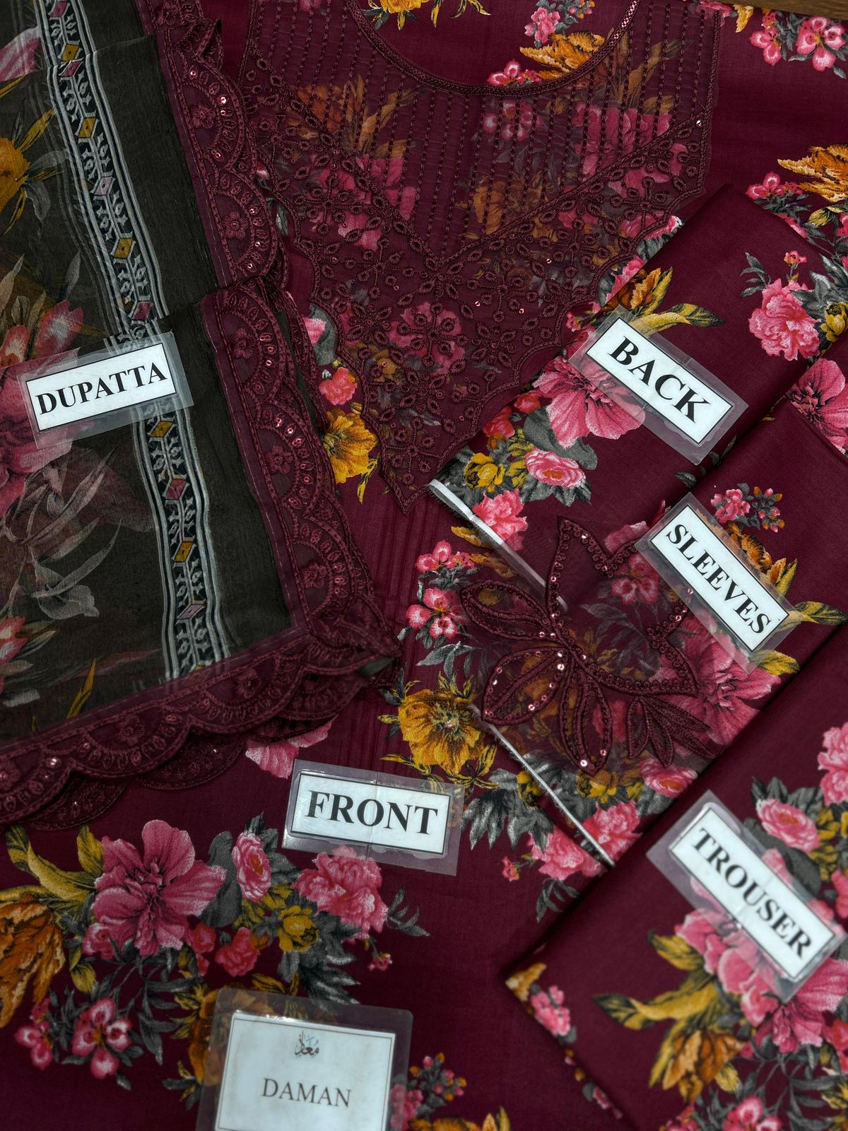 IZNIK 3PC CHIFFON DOPATTA