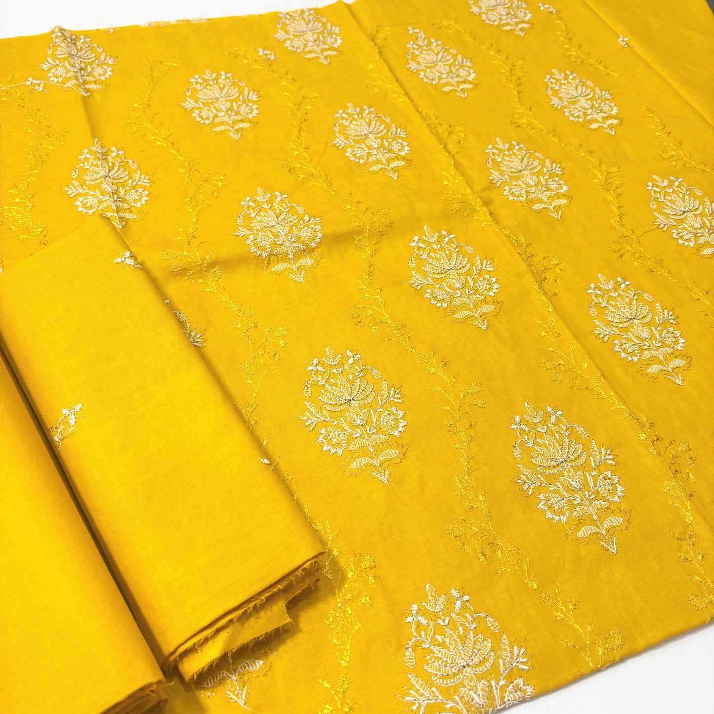 2 PIECE - EMBROIDERED LAWN SUIT SCV1-1708