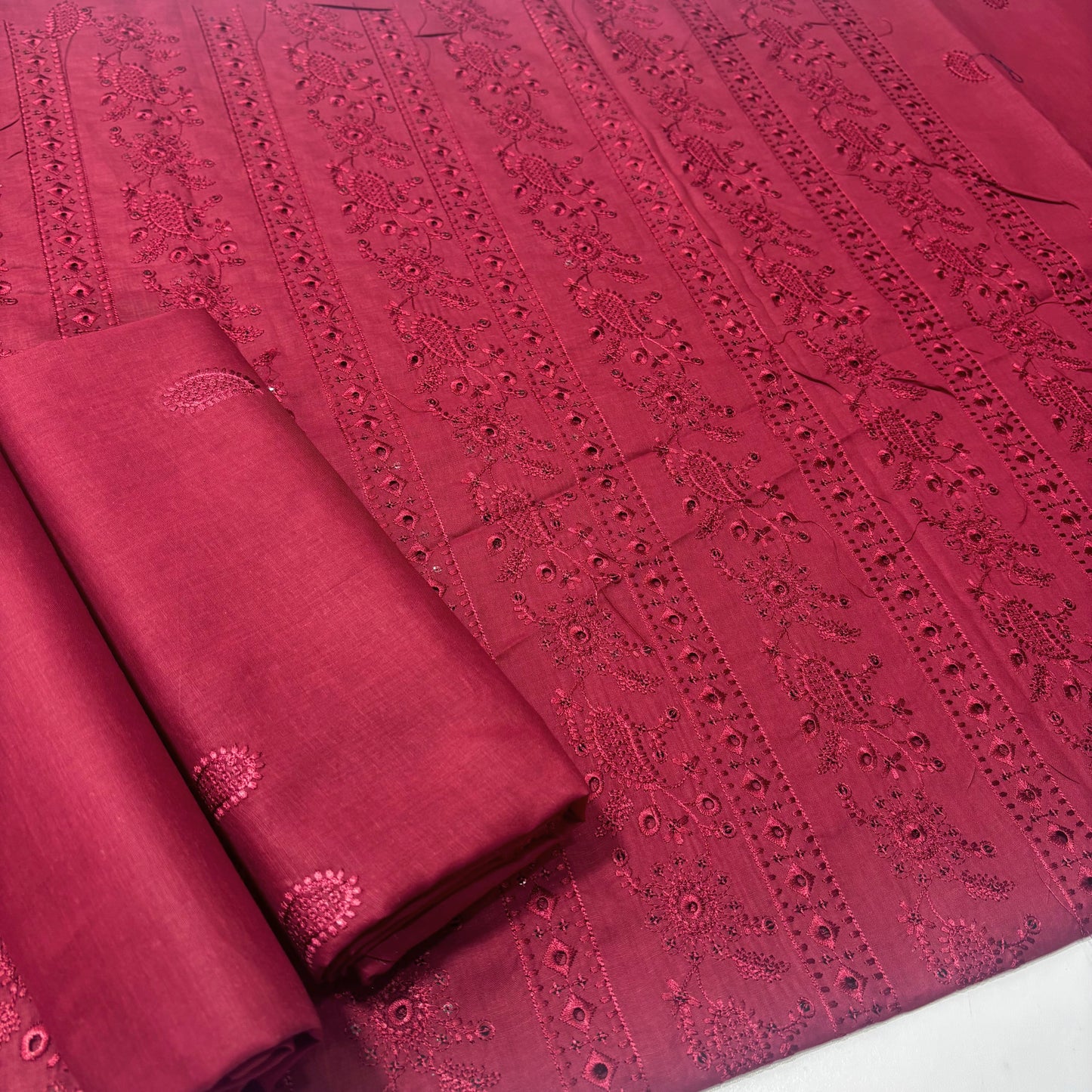 2 PIECE - EMBROIDERED LAWN SUIT SCV1-1675