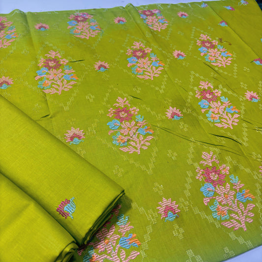 2 PIECE - EMBROIDERED LAWN SUIT SCV1-1660