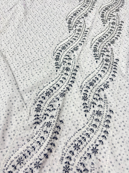 2 PIECE - PRINTED EMBROIDERED LAWN SUIT SCV2-241