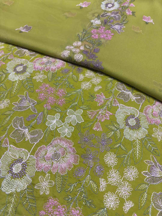 BAREEZE LAWN EMBROIDERED 3PC CHIFFON DOPATTA TZAJ-117