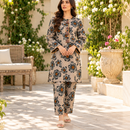 Ready To Wear Khaddar 2-Piece Suit