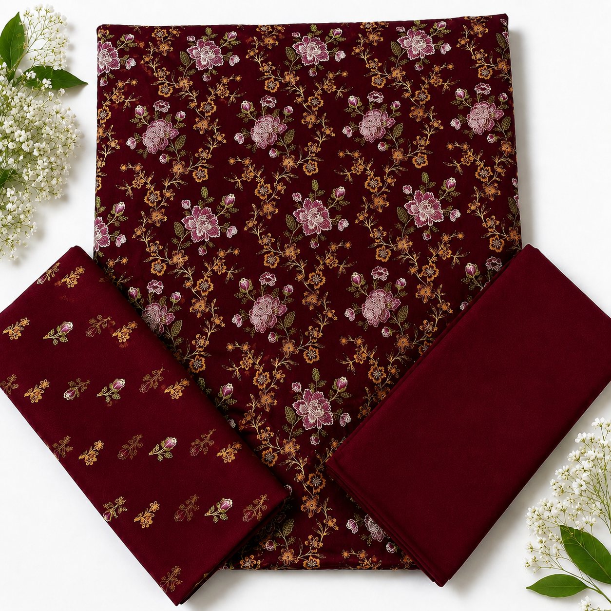 KARANDI EMBROIDERED 3-PIECE TZAJ-312