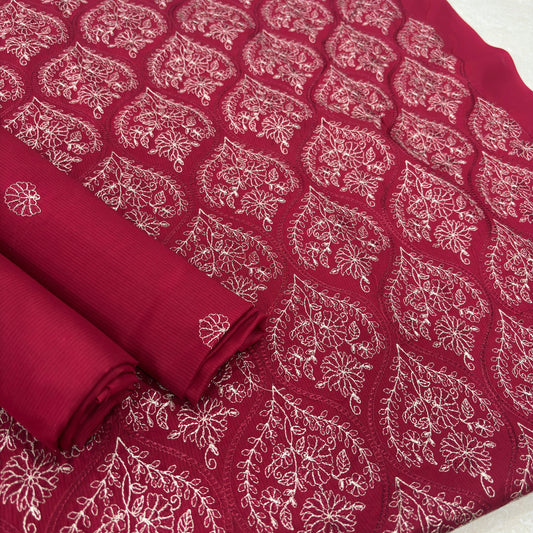 2 PIECE - EMBROIDERED LAWN SUIT SCV1-1800