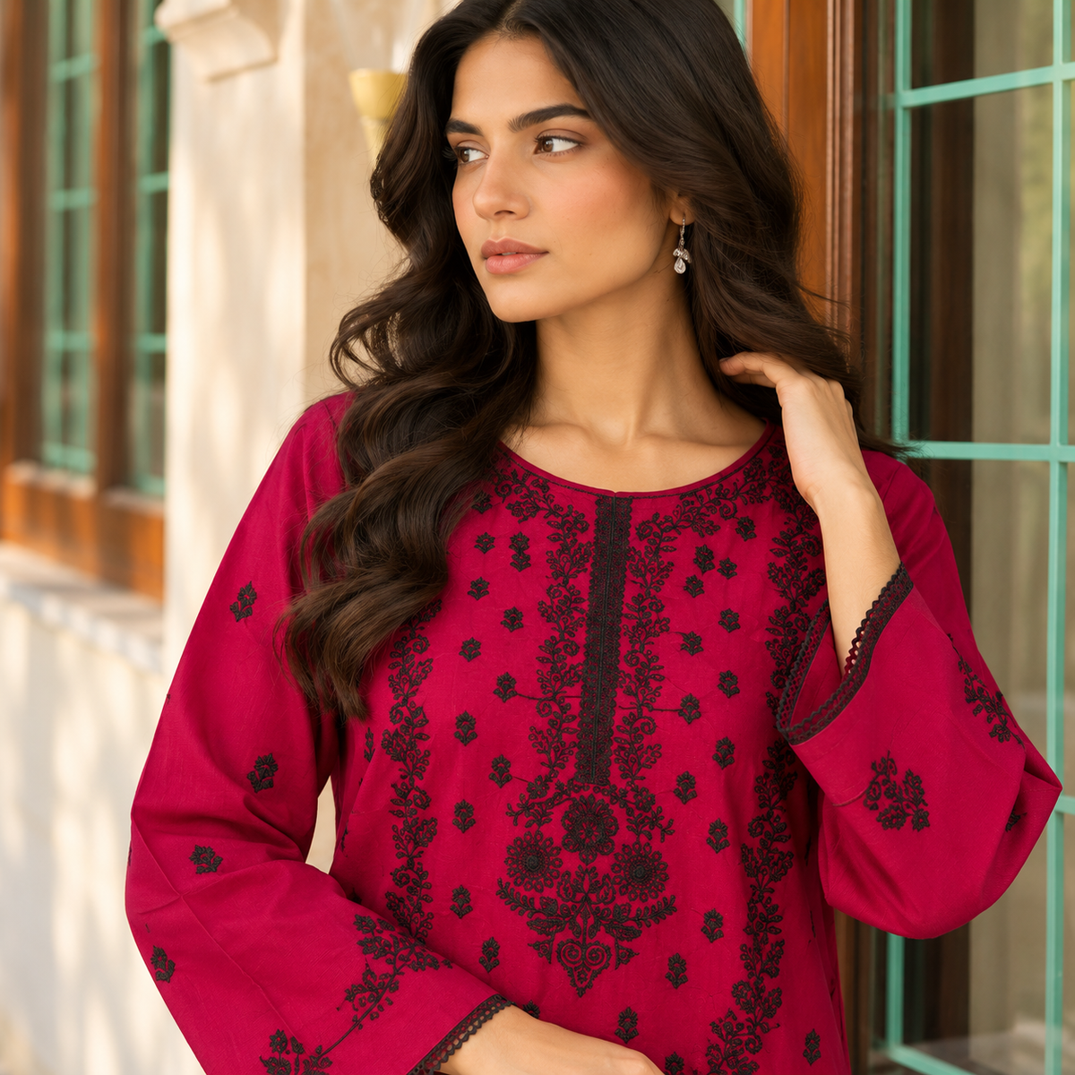 READY TO WEAR KARANDI 2PC EMBROIDERED WKS-15