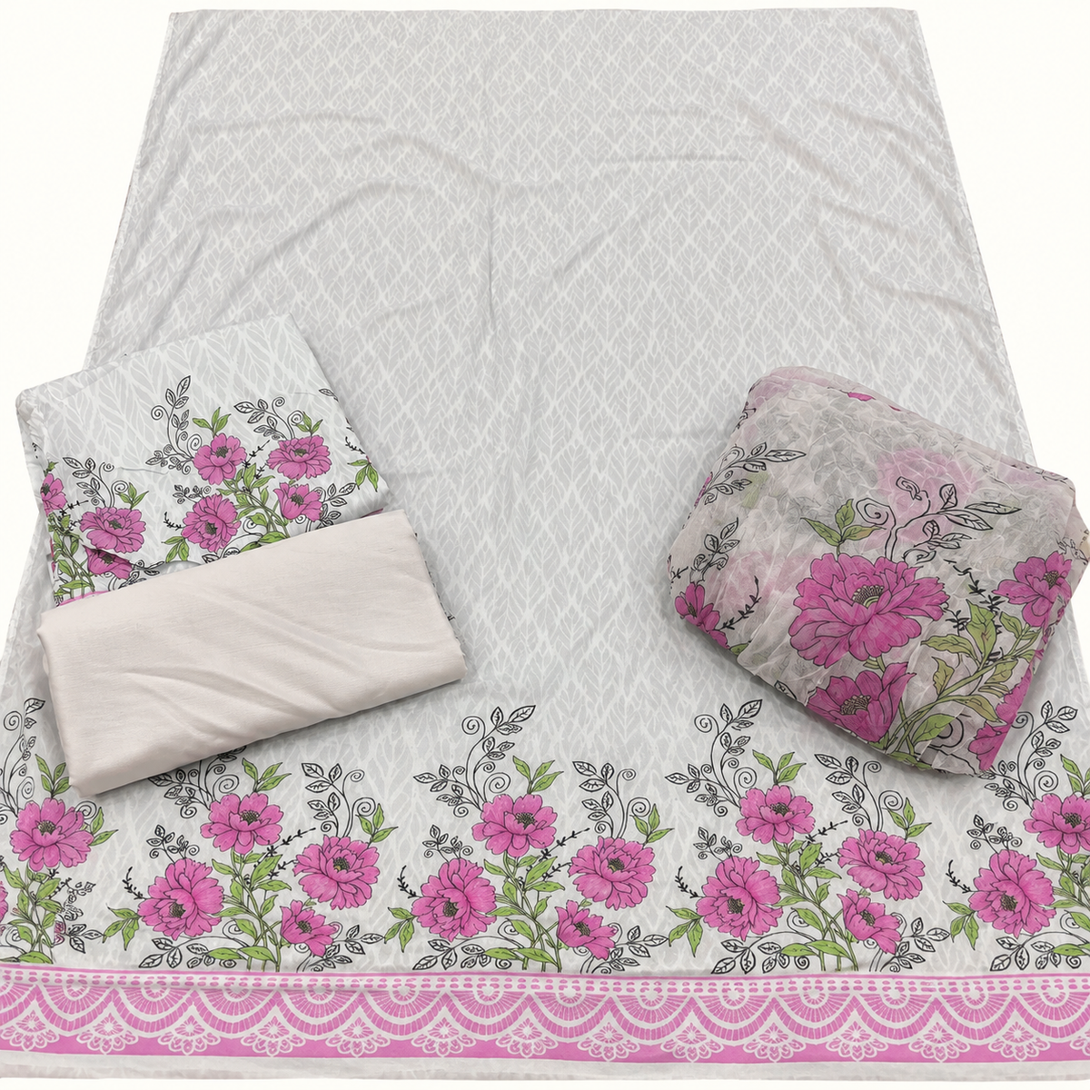 Bareeze lawn printed 3pc