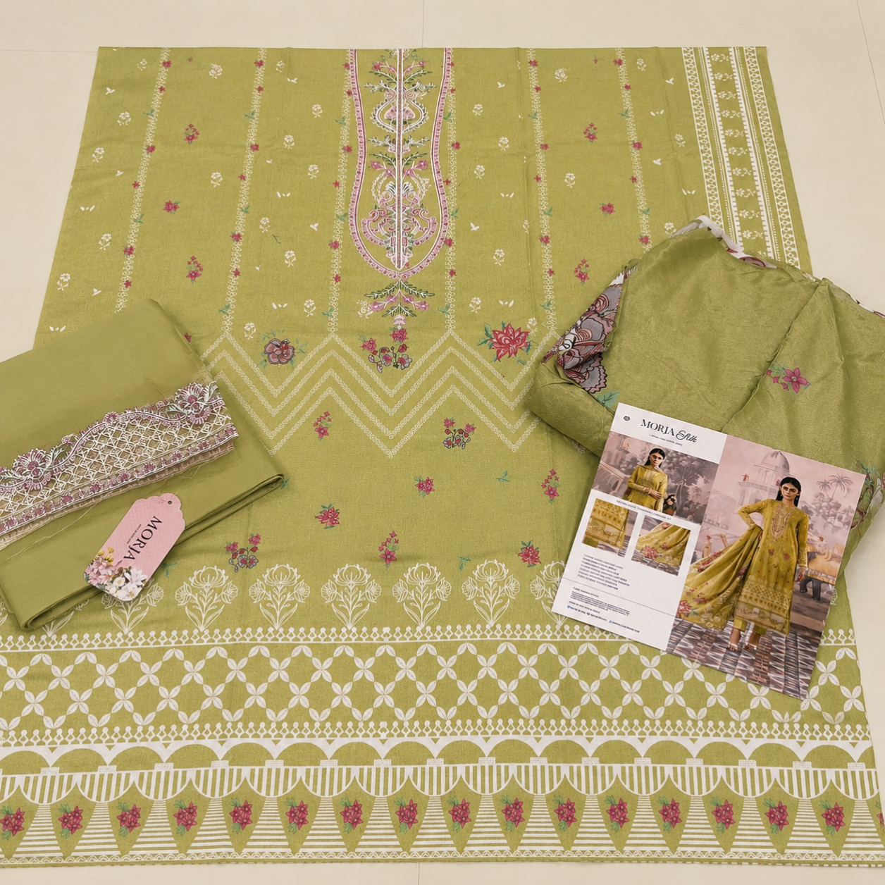 Gulljee Lawn embroidered 3pc
