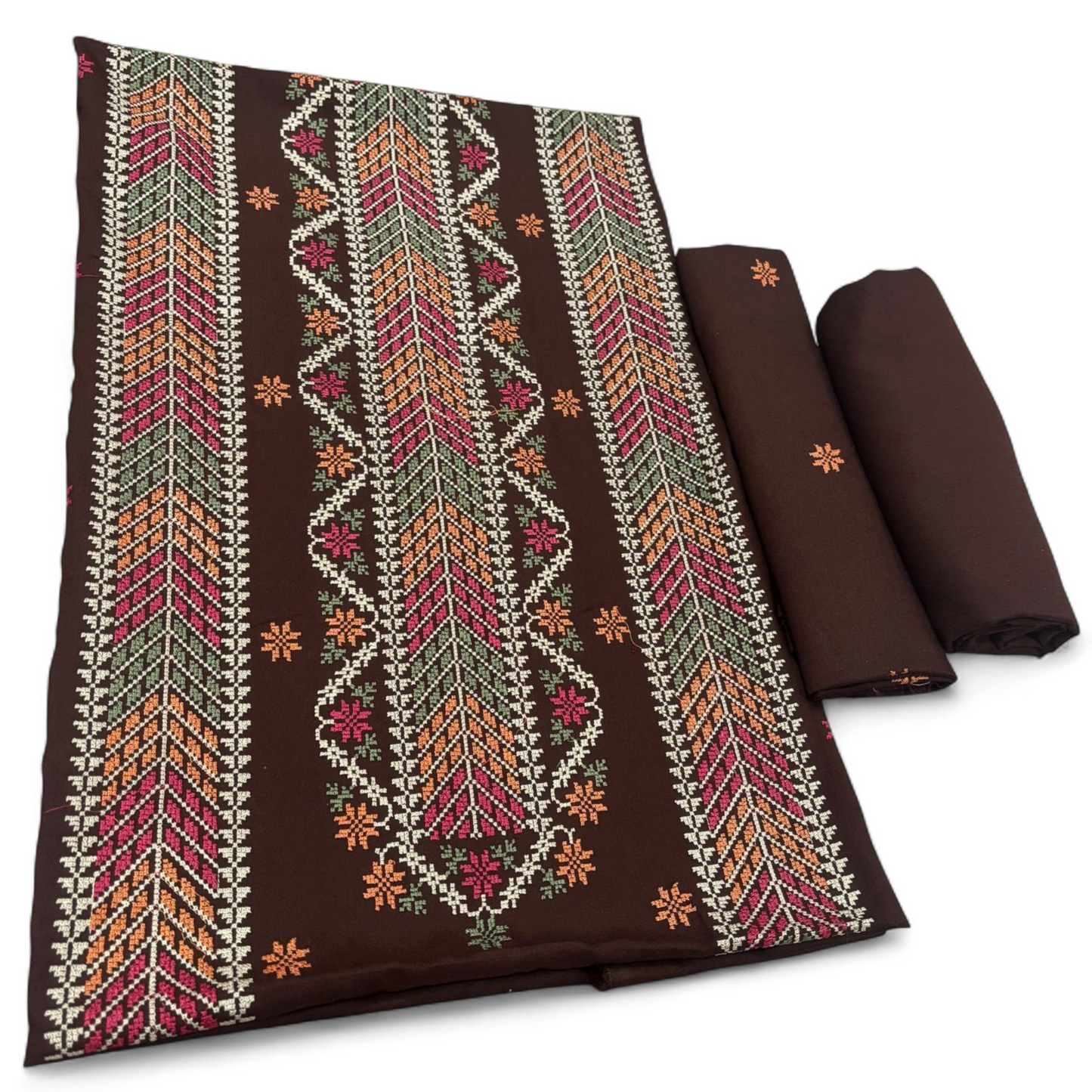 PEACH MARINA EMBROIDERED 2-PIECE WPM-754