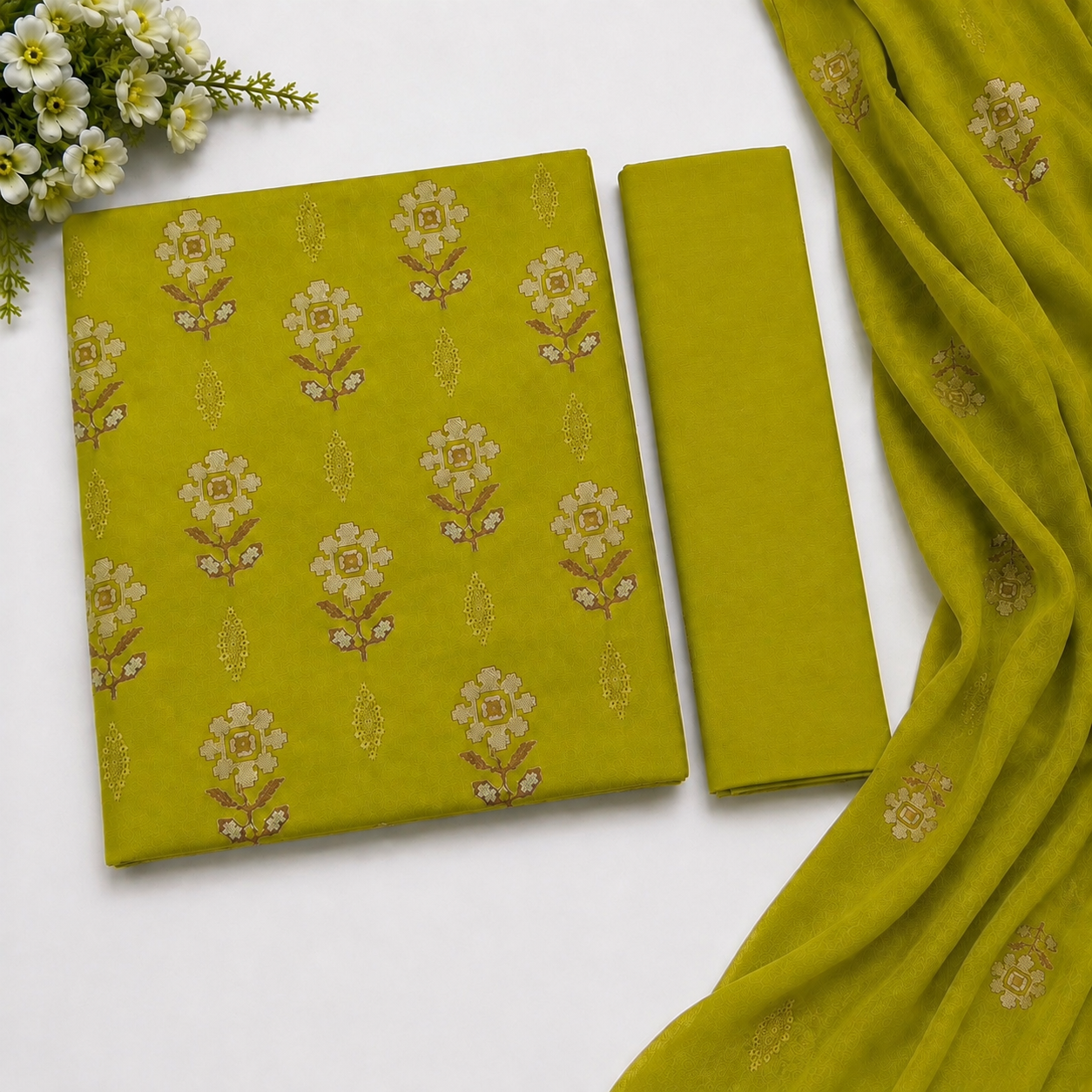 KARANDI EMBROIDERED 3-PIECE TZAJ-345