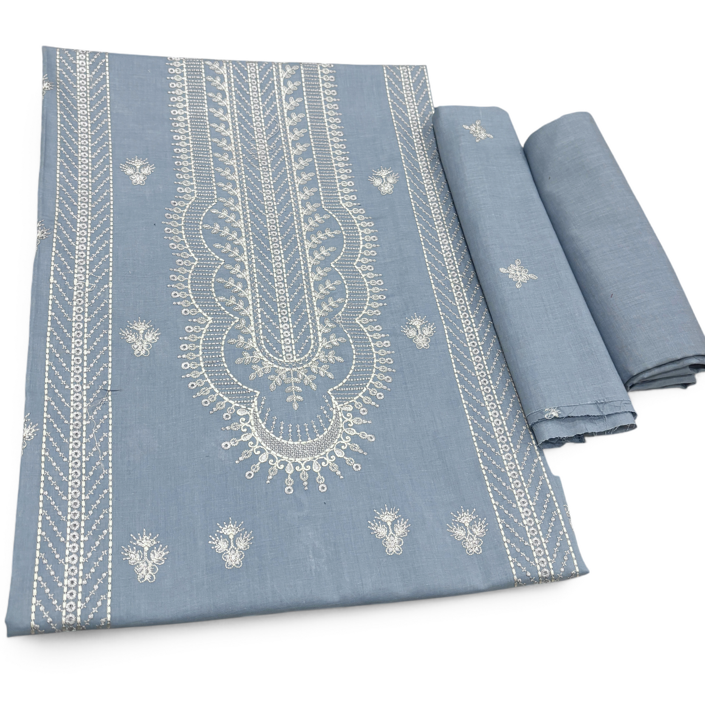 2 PIECE - EMBROIDERED LAWN SUIT SCV1-1687