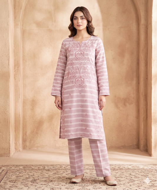 2 PIECE - PRINTED EMBROIDERED LAWN SUIT SCV2-207