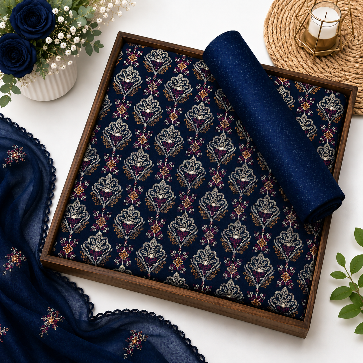 KARANDI EMBROIDERED 3-PIECE TZAJ-332