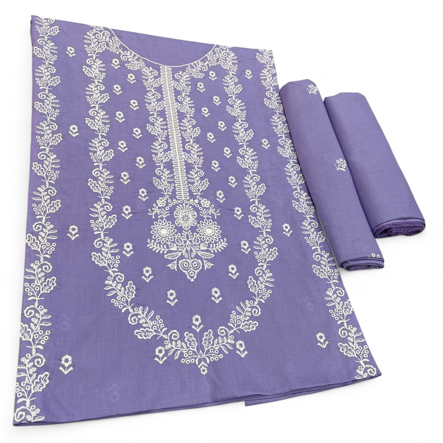 2 PIECE - EMBROIDERED LAWN SUIT SCV1-1628