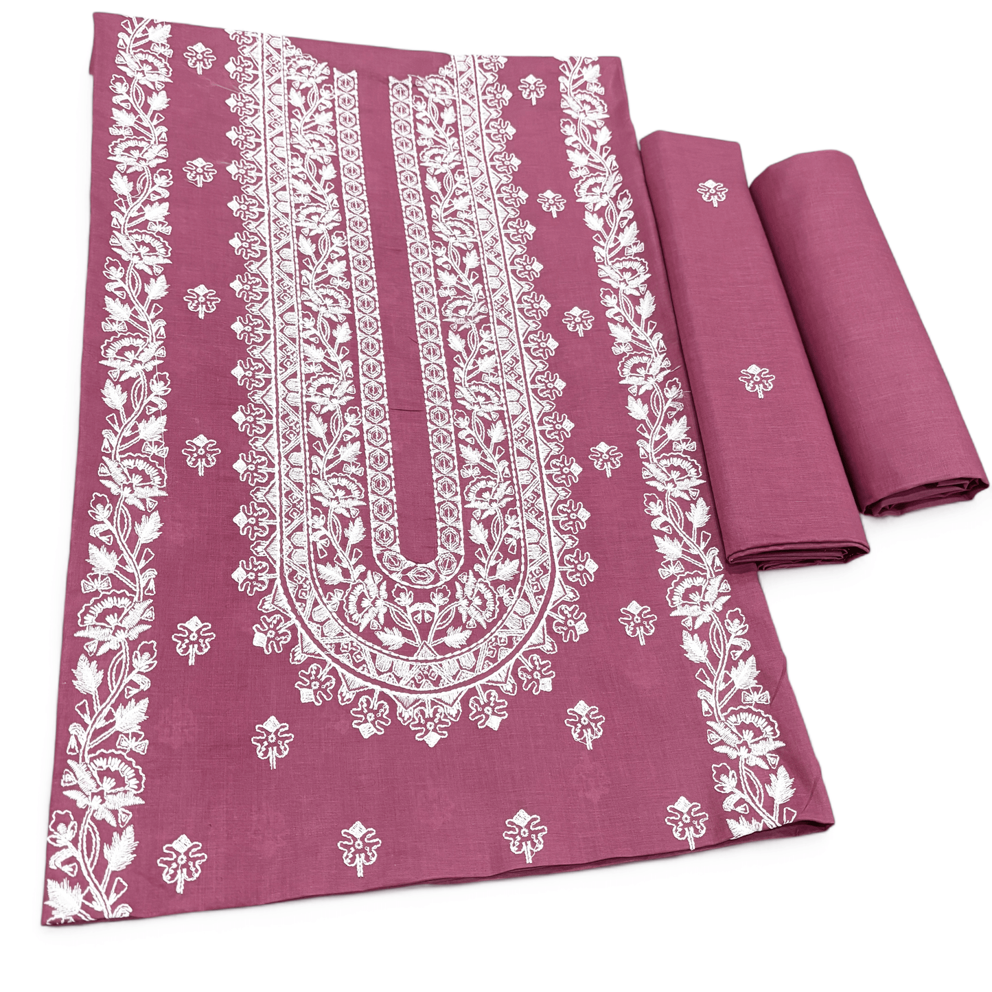 2 PIECE - EMBROIDERED LAWN SUIT SCV1-1739