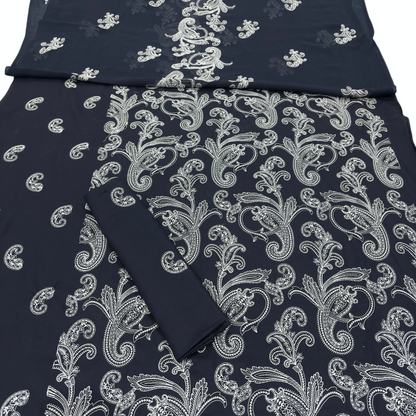 LAWN EMBROIDERED 3PC CHIFFON DOPATTA