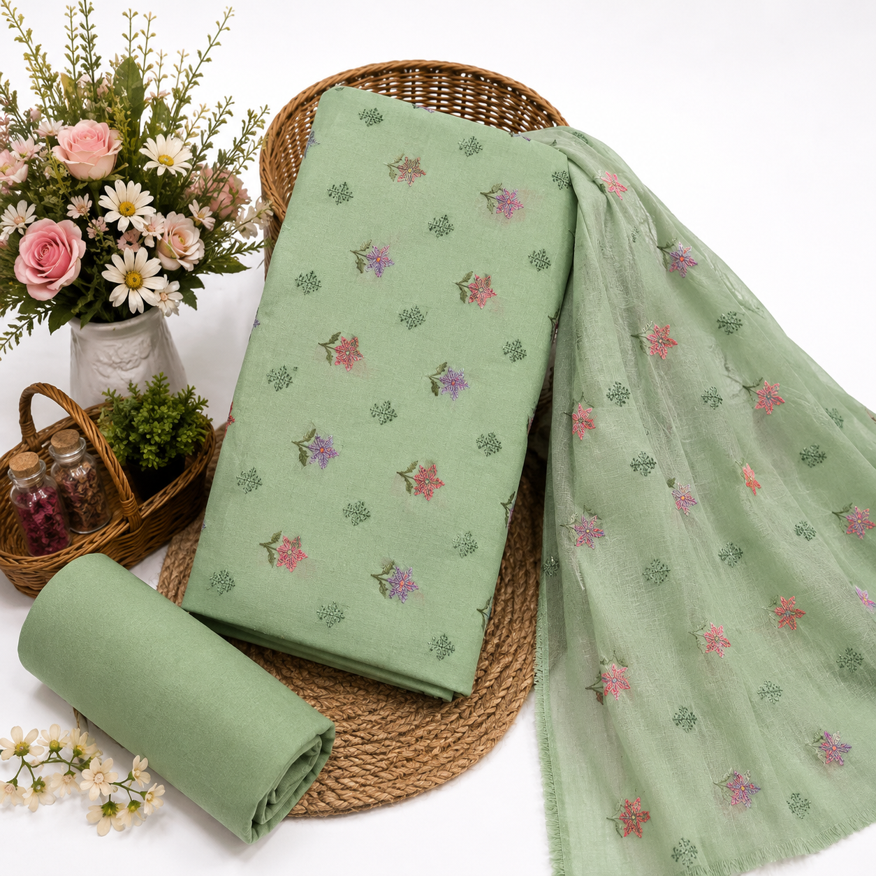 KARANDI EMBROIDERED 3-PIECE TZAJ-370