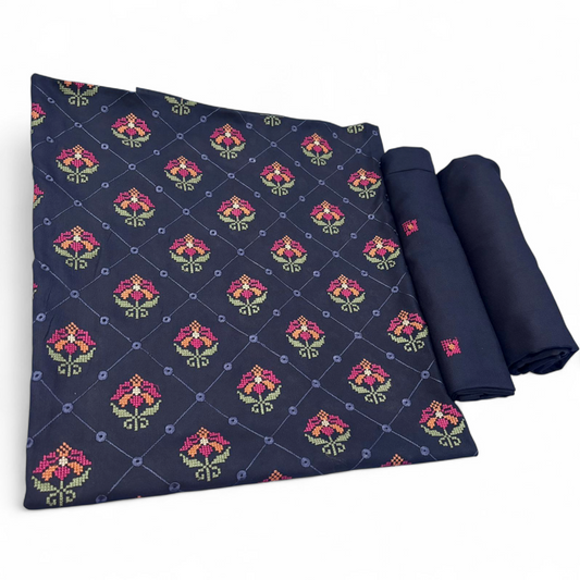 PEACH MARINA EMBROIDERED 2-PIECE WPM-23