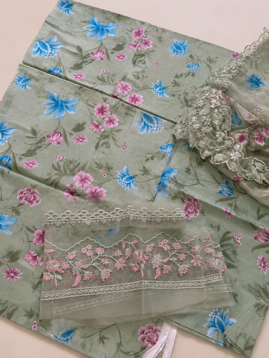 CROSS STITCH LUXURY LAWN 3PC CHIFFON DOPATTA