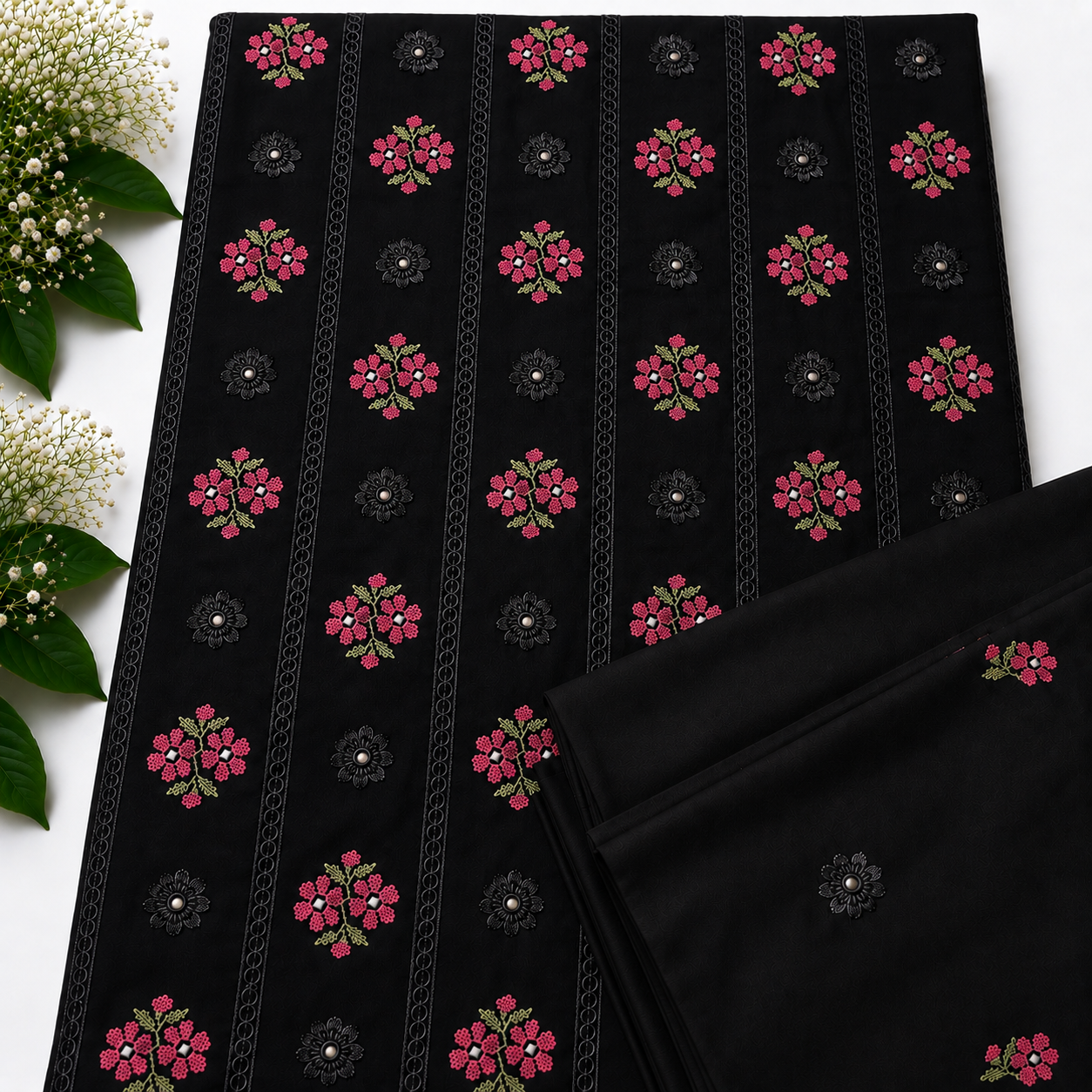 KARANDI EMBROIDERED 2-PIECE TZAJ-2383
