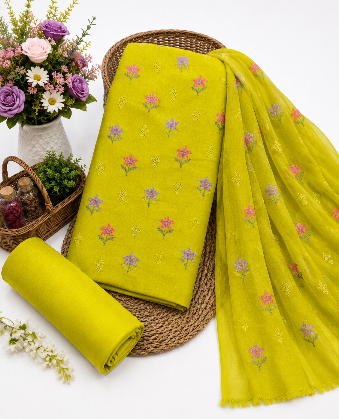 KARANDI EMBROIDERED 3-PIECE TZAJ-375