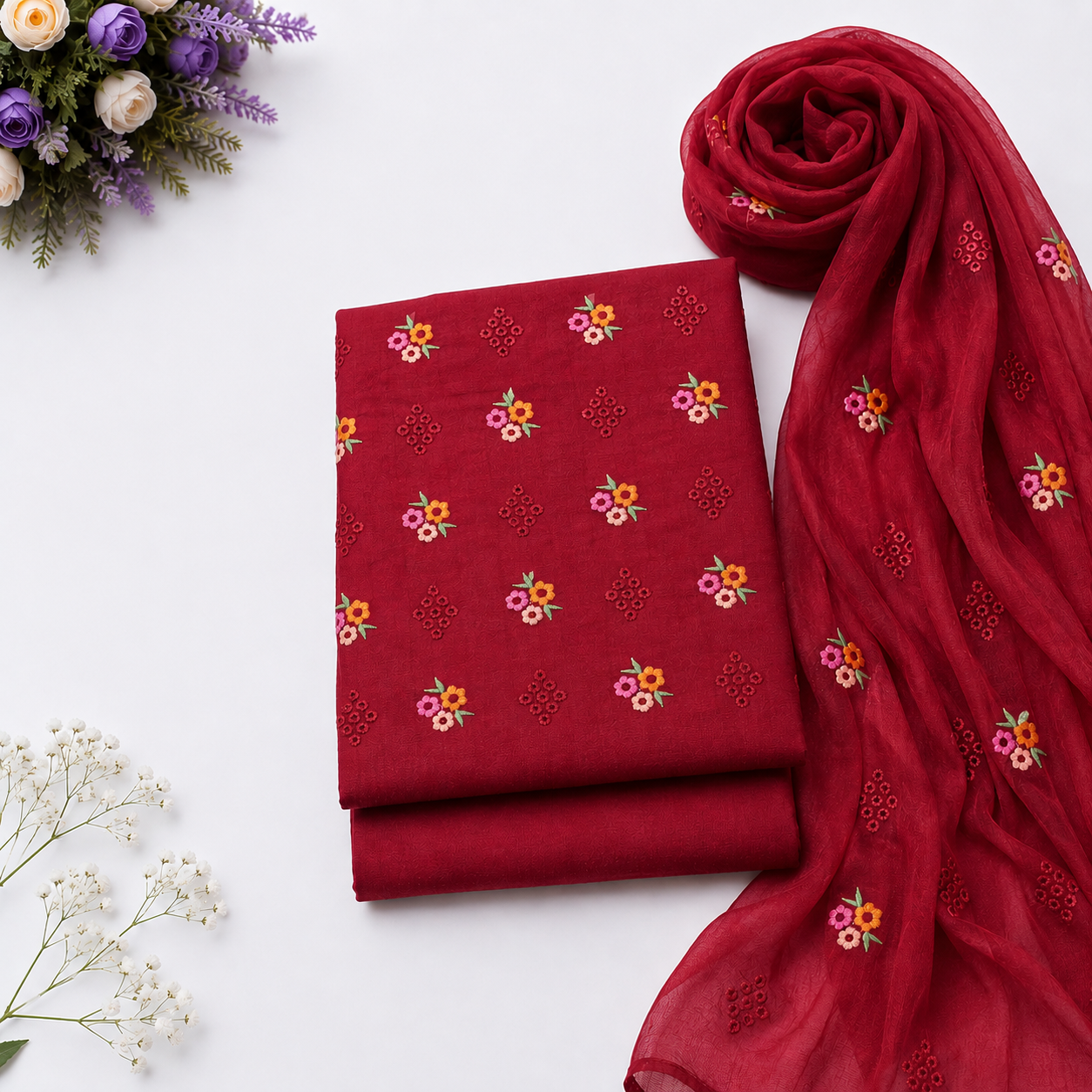 KARANDI EMBROIDERED 3-PIECE TZAJ-361
