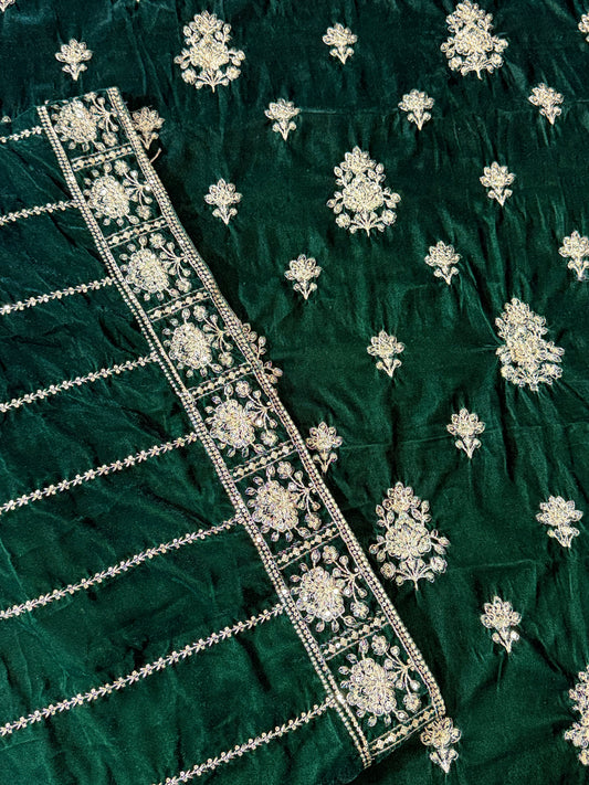 VELVET EMBROIDERED 3-PIECE TZAJ-209