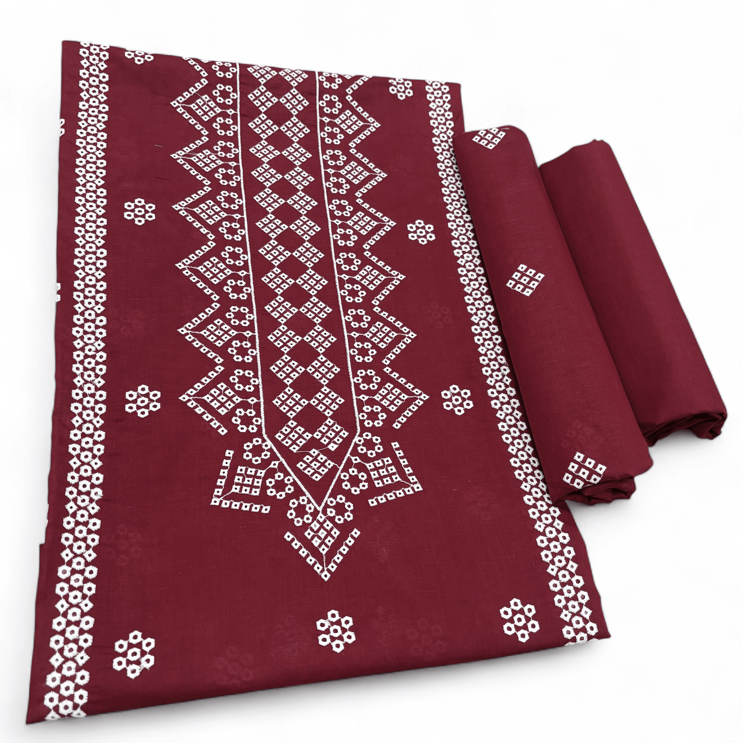 2 PIECE - EMBROIDERED LAWN SUIT SCV1-1740