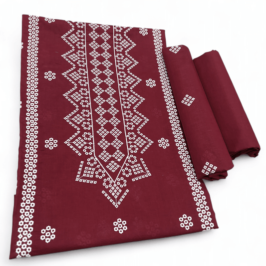 2 PIECE - EMBROIDERED LAWN SUIT SCV1-1740