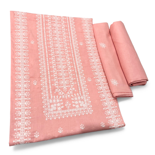 2 PIECE - EMBROIDERED LAWN SUIT SCV1-1556