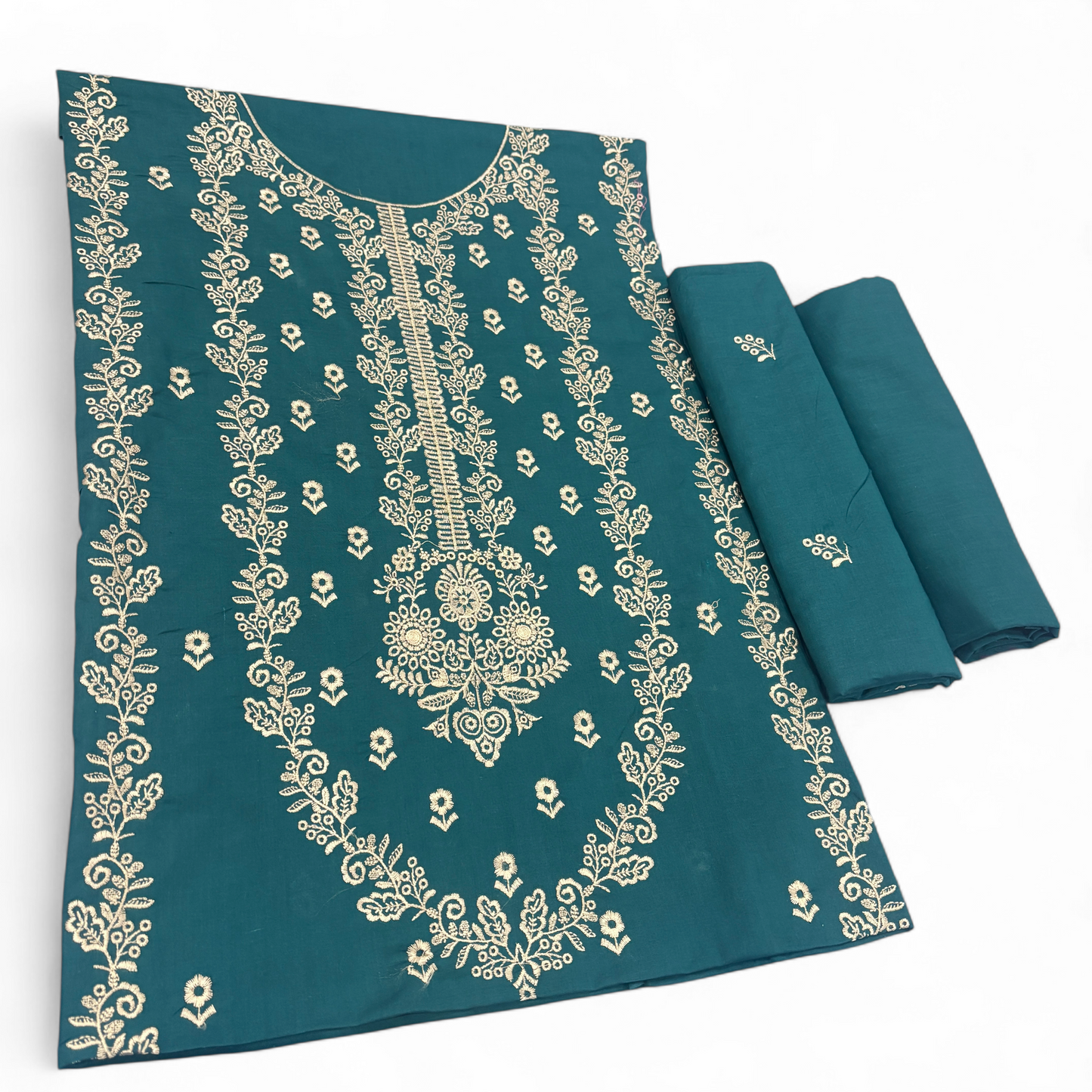 2 PIECE - EMBROIDERED LAWN SUIT SCV1-1724