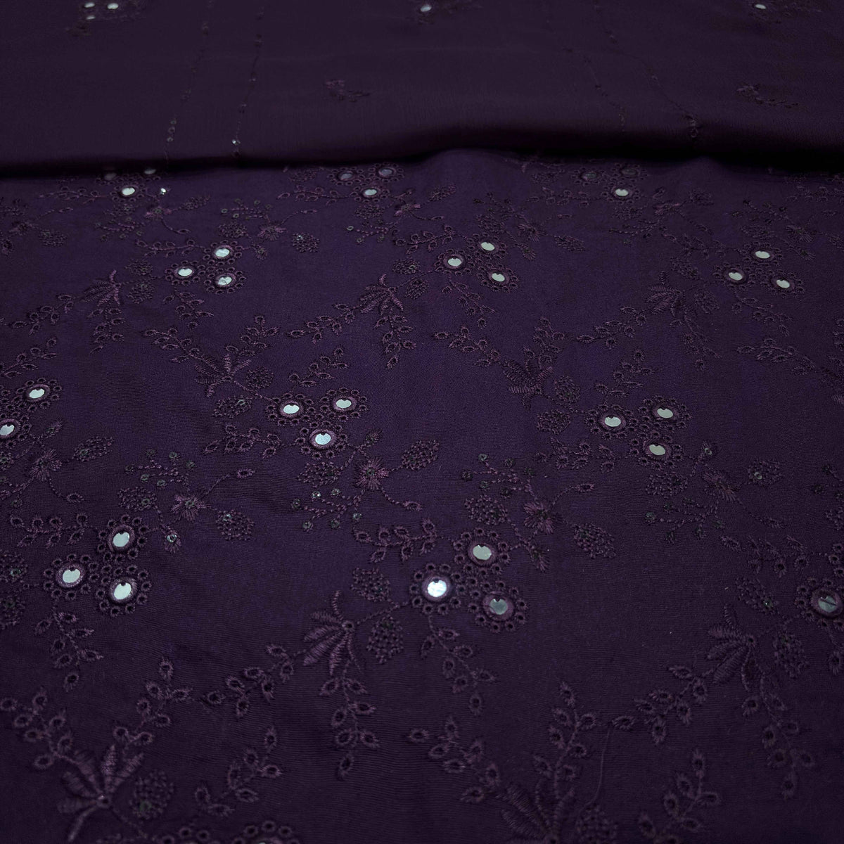 Deep Purple women's unstitched Karandi embroidered 3-piece suit TZAJ-288 by TANIAZE