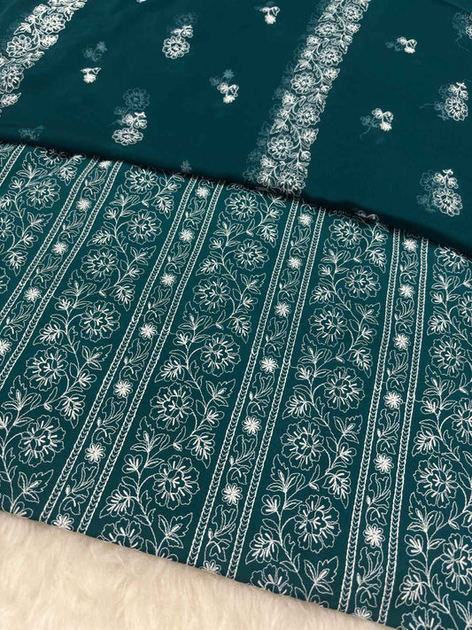 BAREEZE LAWN EMBROIDERED 3PC CHIFFON DOPATTA TZAJ-140