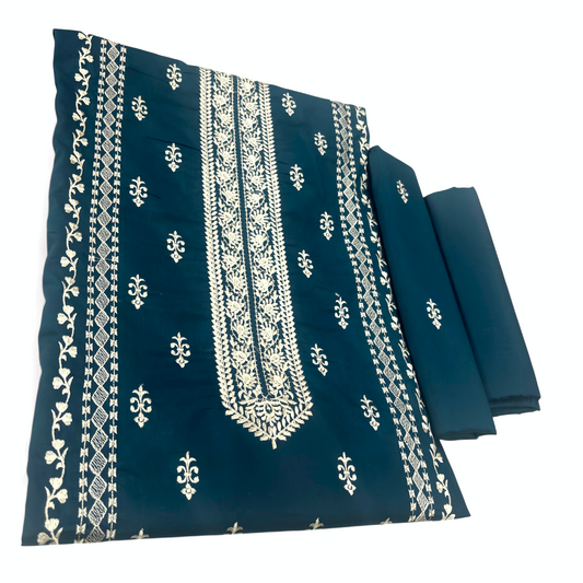 2 PIECE - EMBROIDERED LAWN SUIT SCV1-1783
