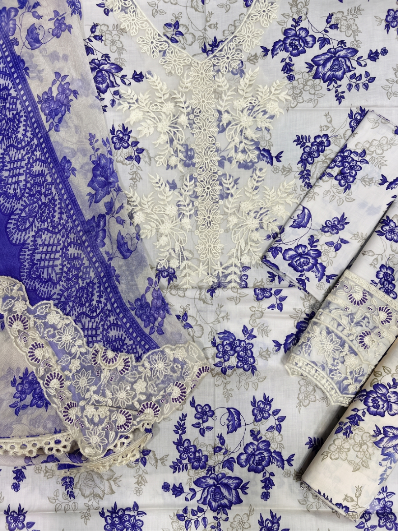 AIK 3PC CHIFFON DOPATTA