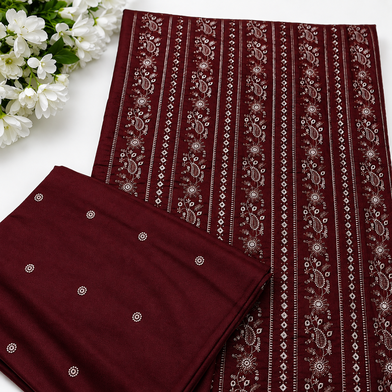 KARANDI EMBROIDERED 2-PIECE TZAJ-2384