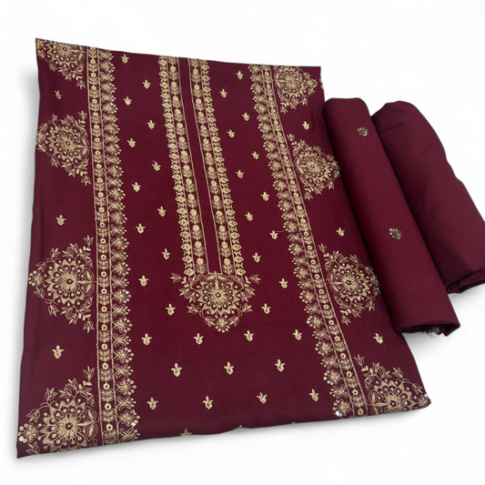 PEACH MARINA EMBROIDERED 2-PIECE WPM-650