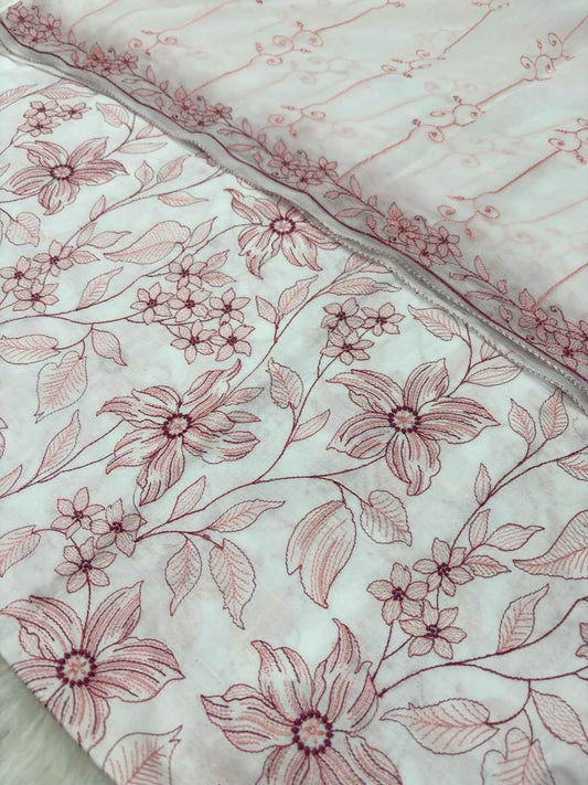BAREEZE LAWN EMBROIDERED 3PC CHIFFON DOPATTA TZAJ-103