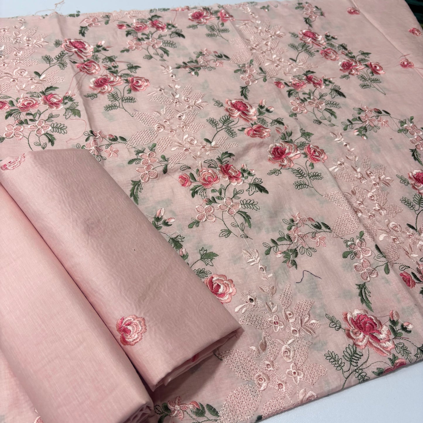 2 PIECE - EMBROIDERED LAWN SUIT SCV1-1677