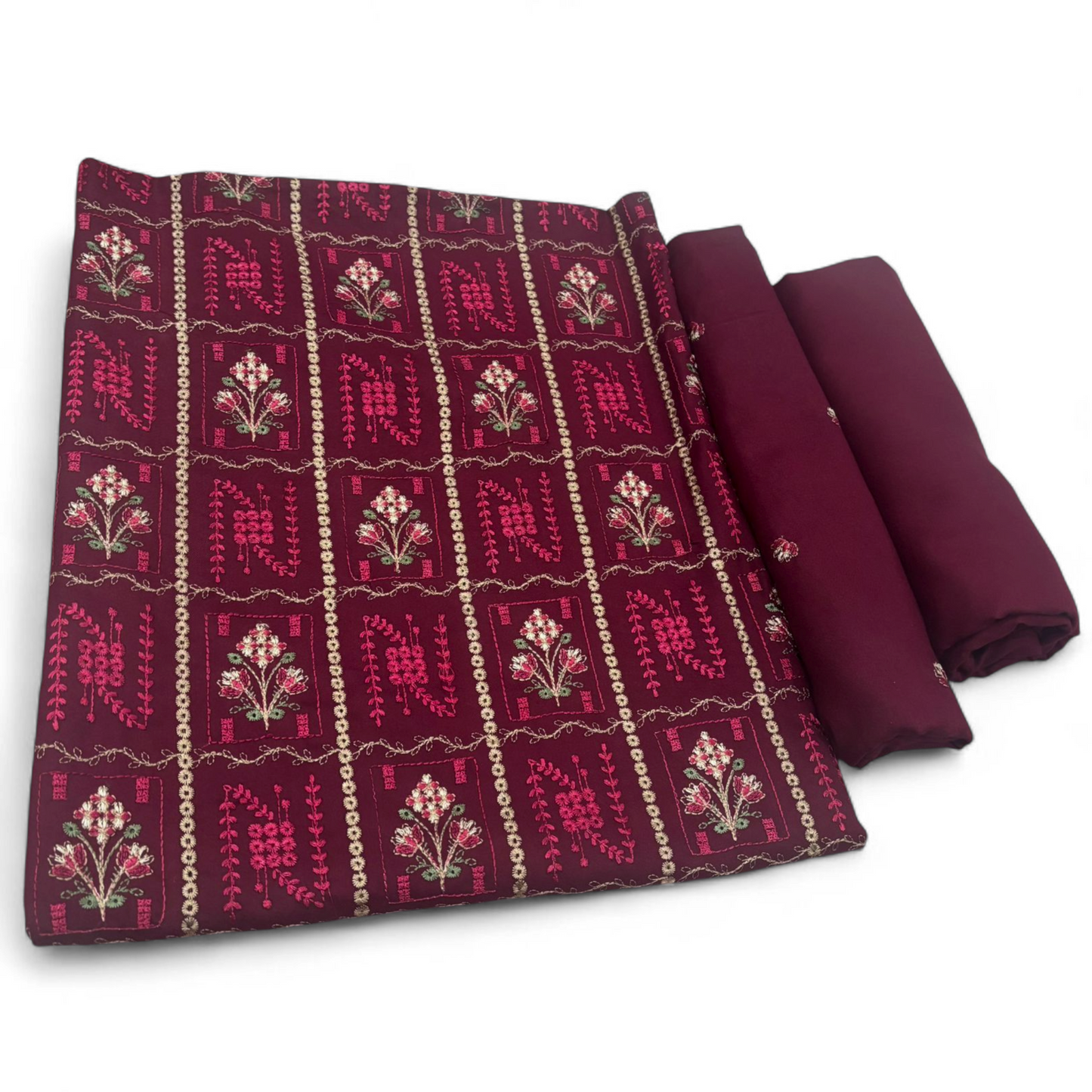 PEACH MARINA EMBROIDERED 2-PIECE WPM-753