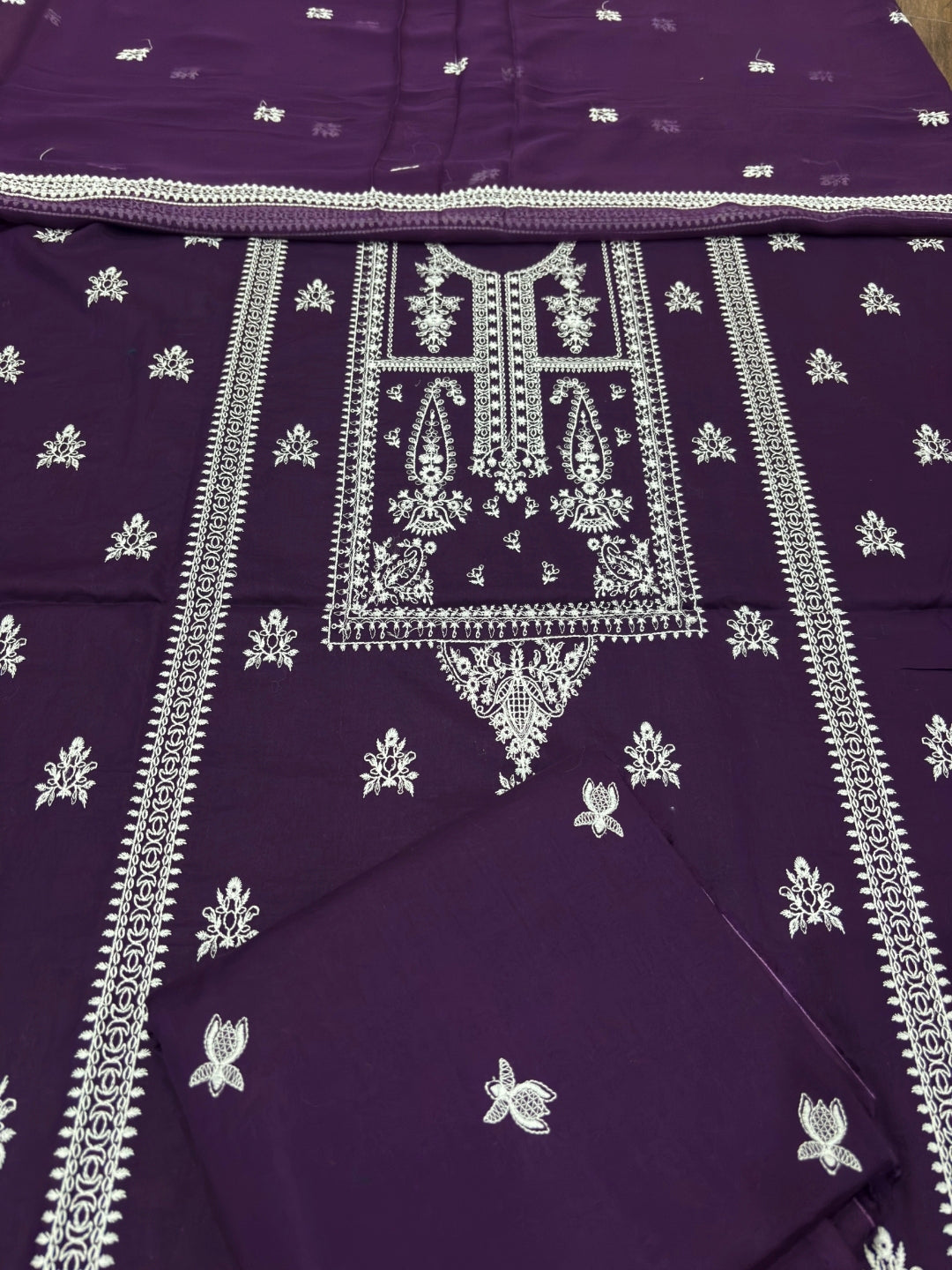 BAREEZE LAWN EMBROIDERED 3PC CHIFFON DOPATTA TZAJ-171