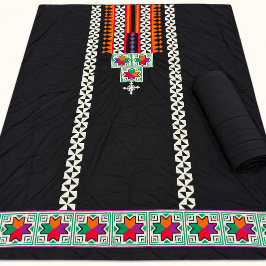 Bareeze stone linen embroidered 2pc