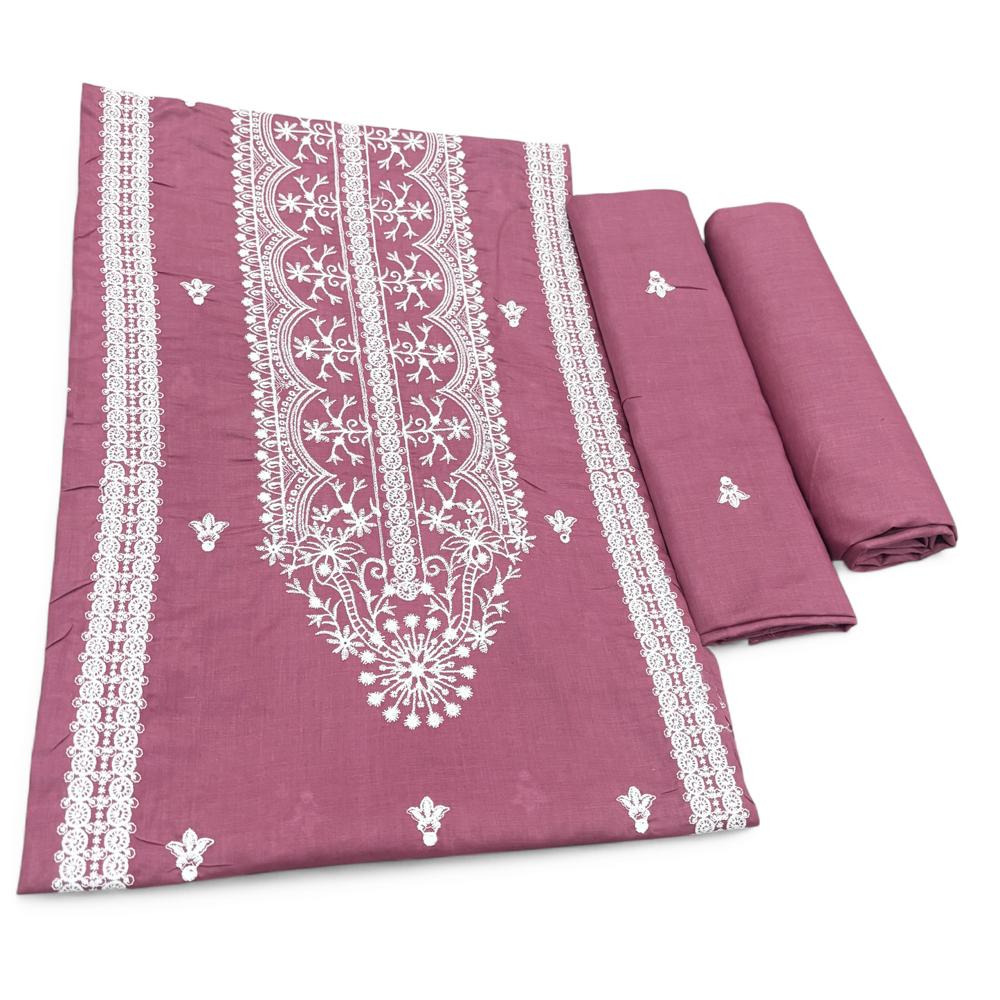 2 PIECE - EMBROIDERED LAWN SUIT SCV1-1685