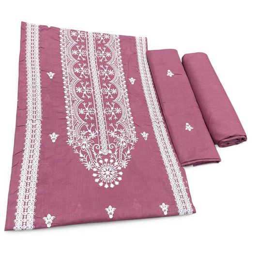 2 PIECE - EMBROIDERED LAWN SUIT SCV1-1685