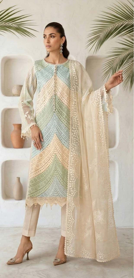 MARIAB 3PC CHIFFON DOPATTA