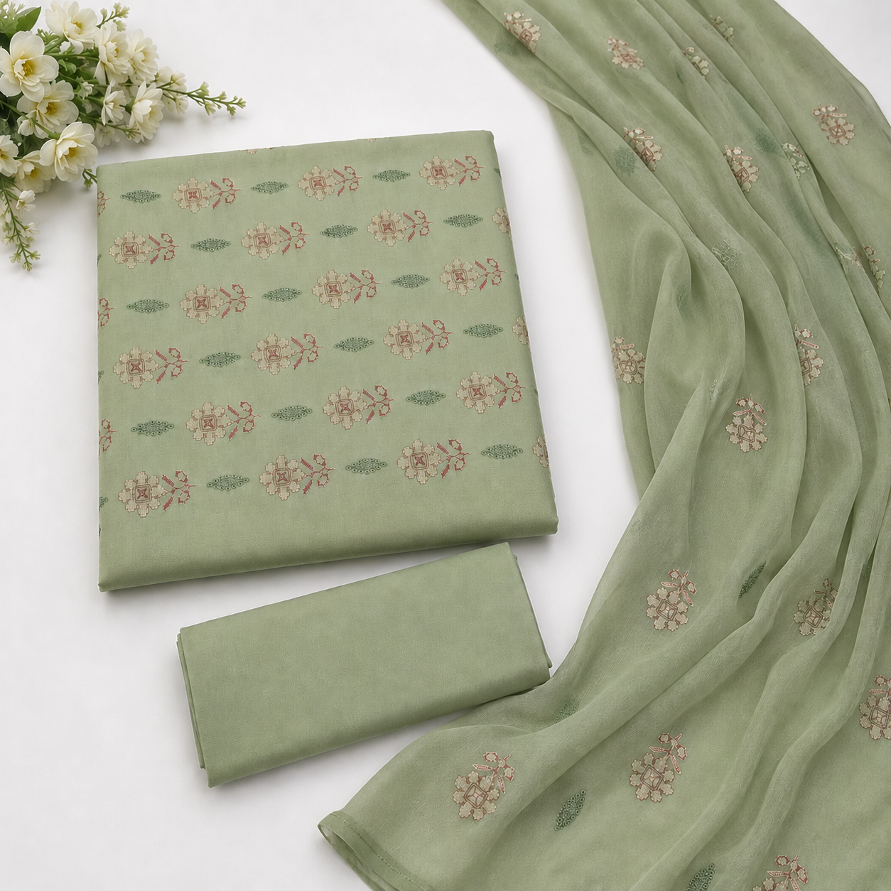 KARANDI EMBROIDERED 3-PIECE TZAJ-343