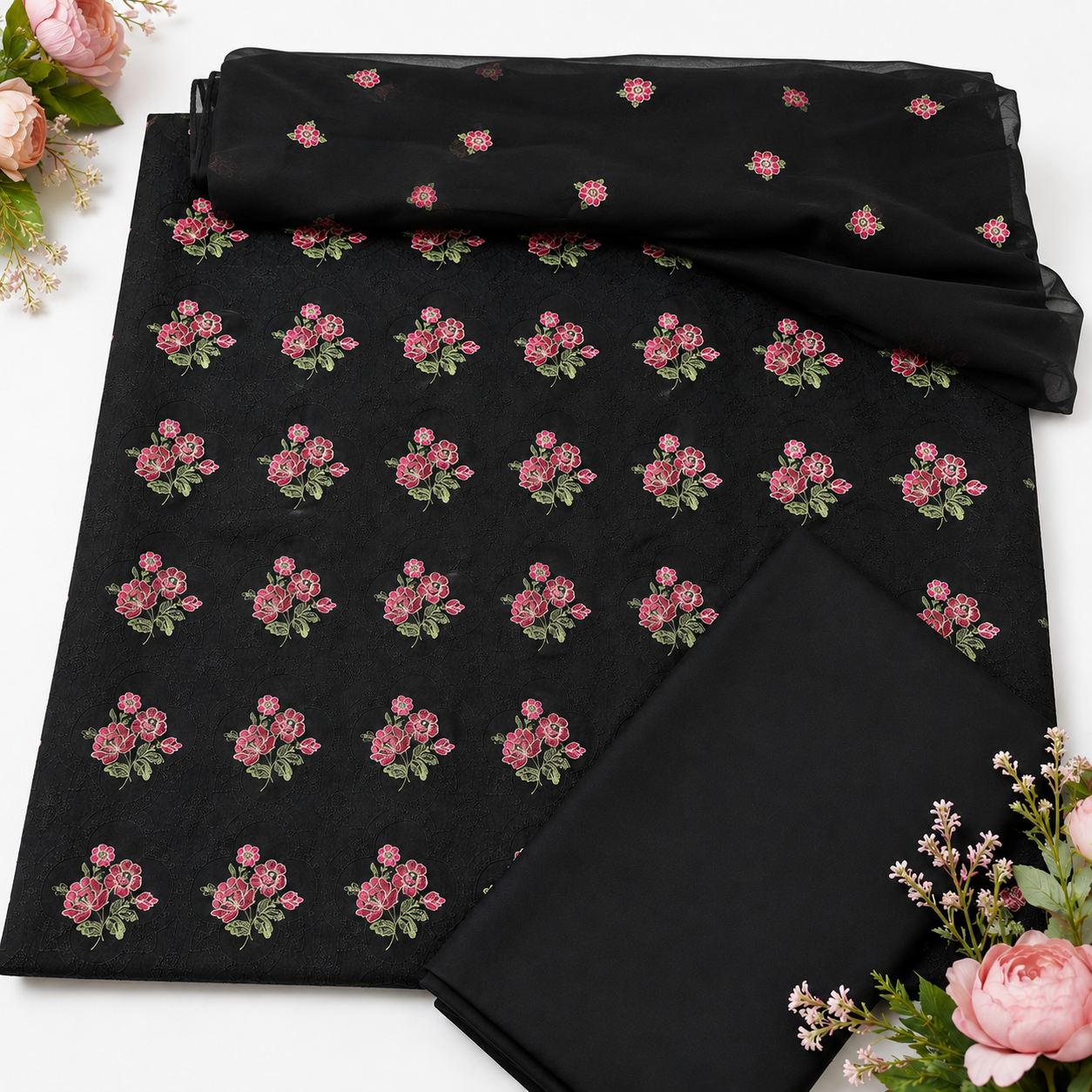 KARANDI EMBROIDERED 3-PIECE TZAJ-308