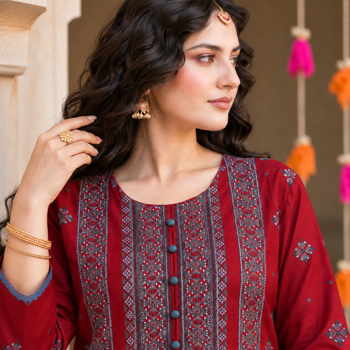 READY TO WEAR KARANDI 2PC EMBROIDERED WKS-18